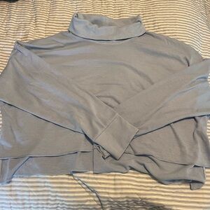 American Eagle light blue turtleneck thin sweater